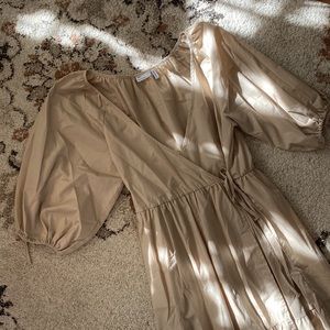 ASOS Tiered Beige Dress